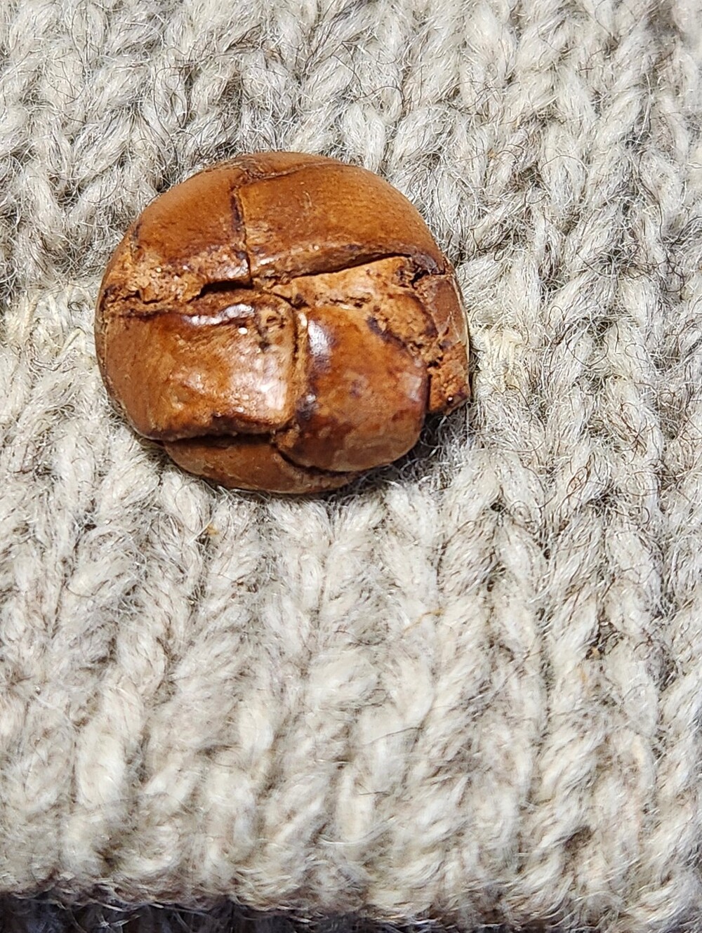 Vintage Polo Ralph Lauren Shawl Collar Wool Cardigan Suede Elbow Patches L - Picture 12 of 16
